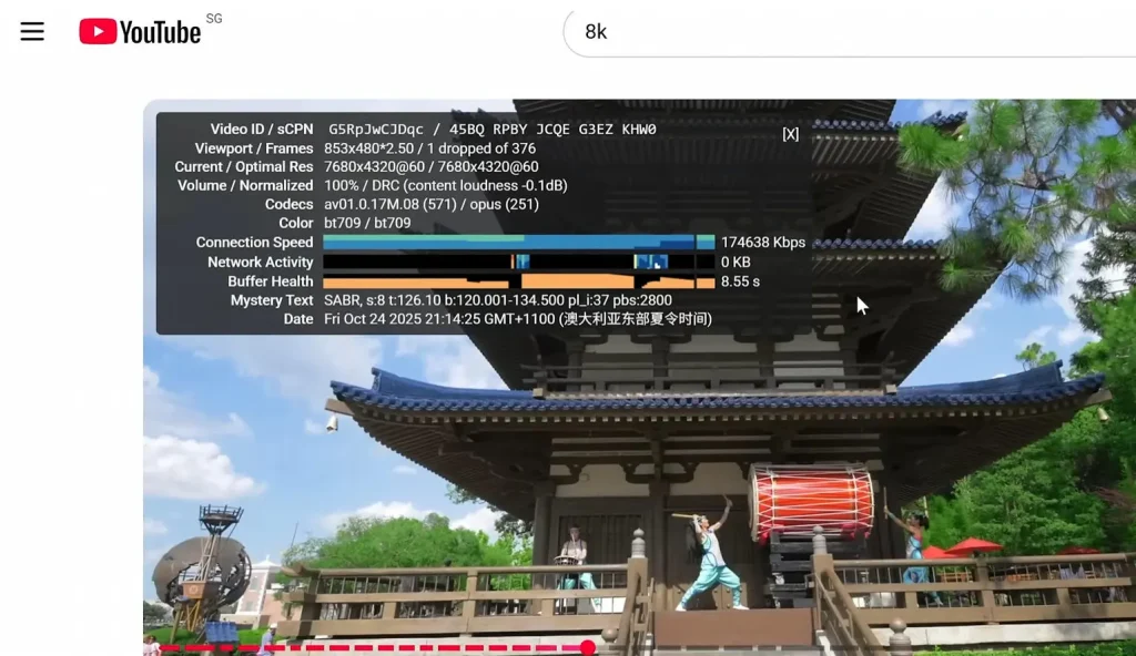 柠萌宝YouTube加载速度测试